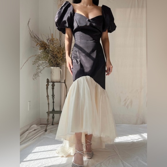 RARE VINTAGE Grossgrain and Tulle Dress - M - Picture 5 of 10